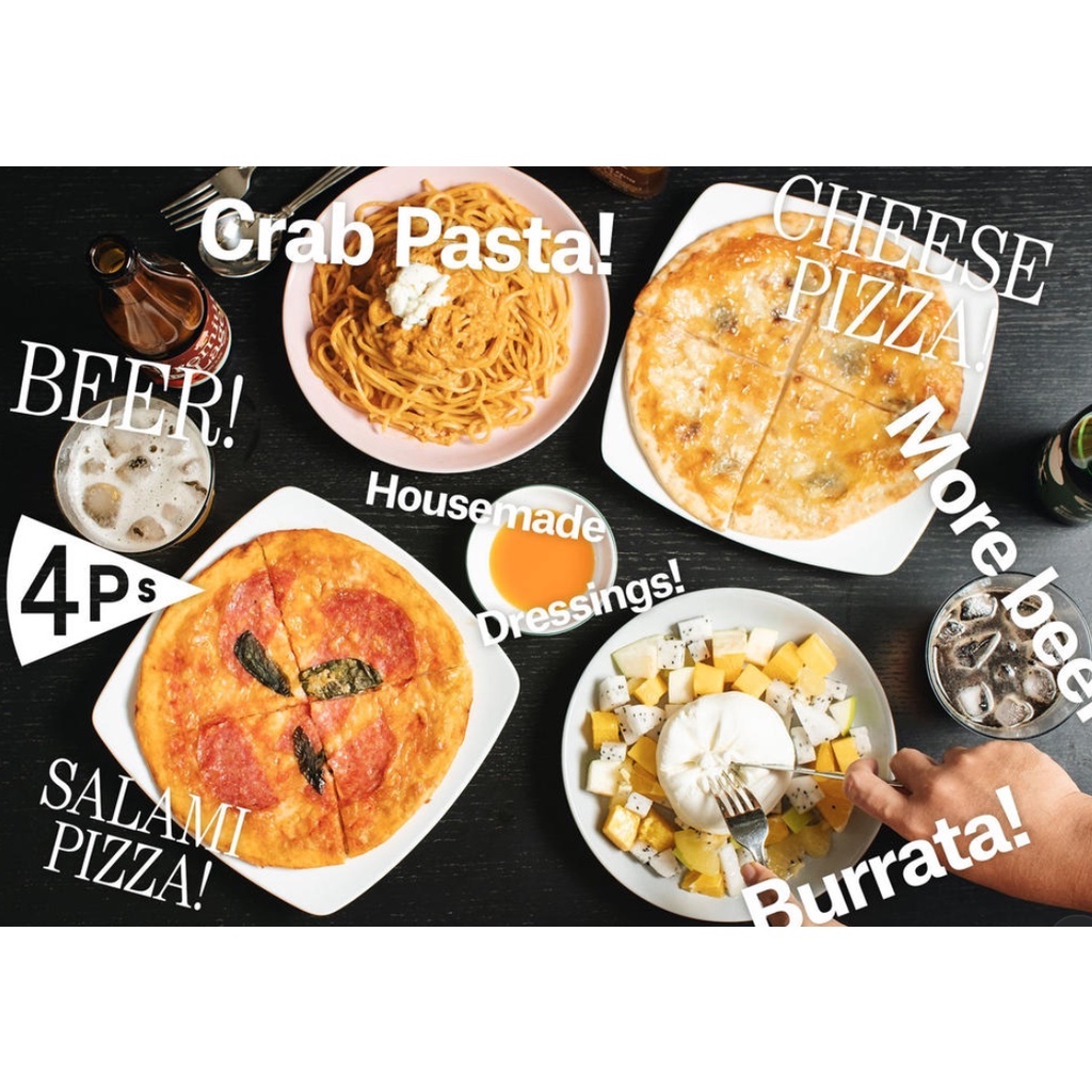 Pizza 4P's đông lạnh ăn ngay 4 vị không hộp