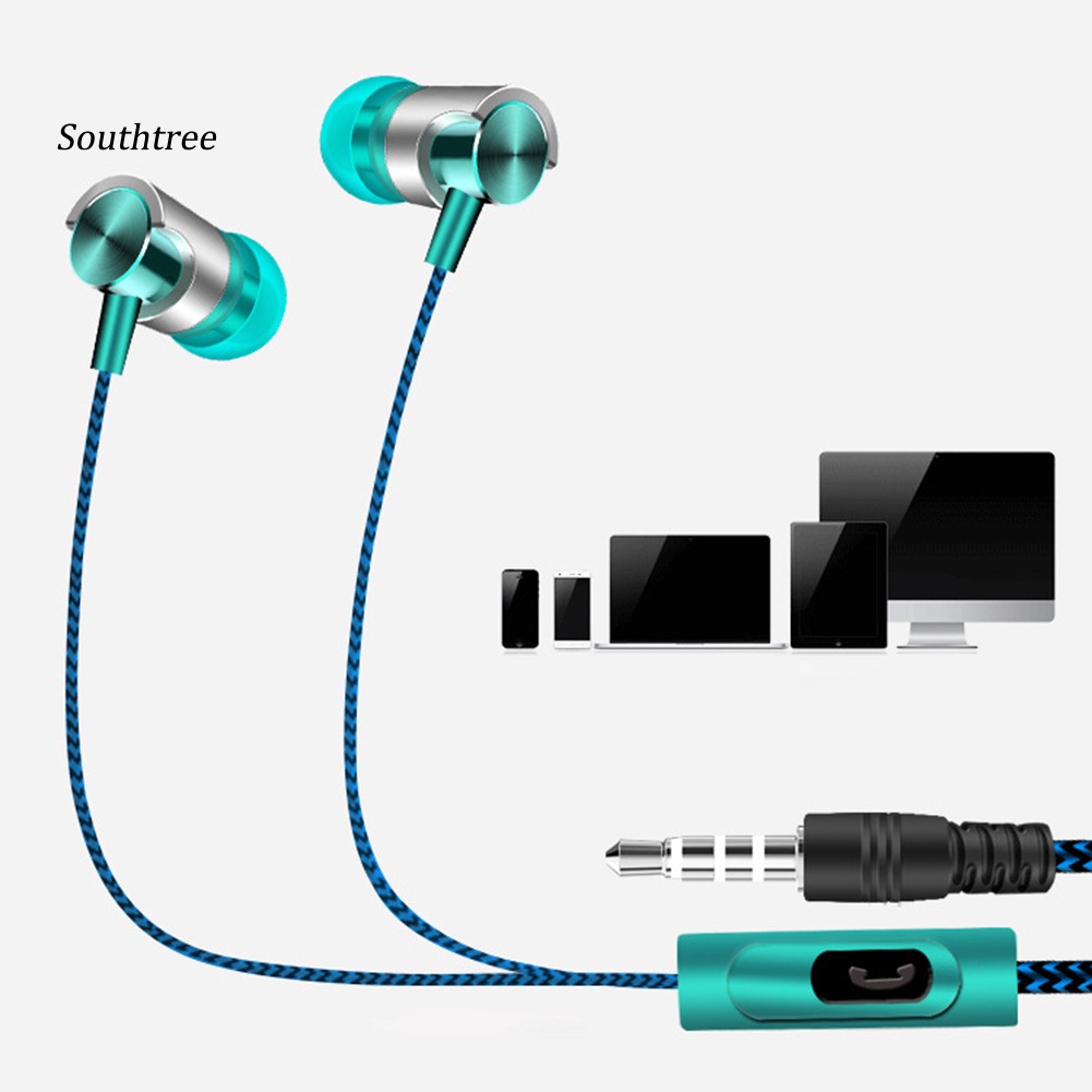 Tai Nghe Nhét Tai Thể Thao Có Dây Chất Lượng Cao Cho Điện Thoại Máy Tính Bảng Mp3