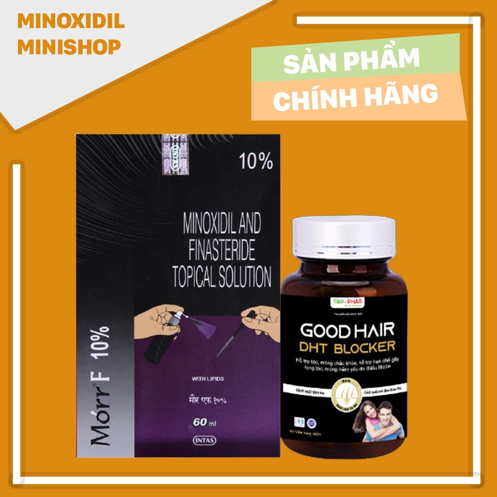 Combo Mọc Tóc, Chặn DHT Morr F10% + DHT Blocker Good Hair