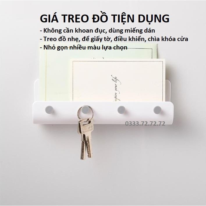 Kệ Dán Tường - Taky, Để Đồ Tiện Dụng, Để Ví Tiền, Điện Thoại, Sổ Sách, Treo Chìa Khóa, Đồ Dùng Cá Nhân,4002