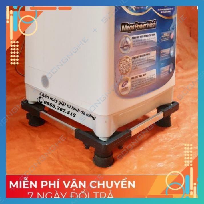 Combo 3 chân kê tủ lạnh máy giặt không rỉ inox