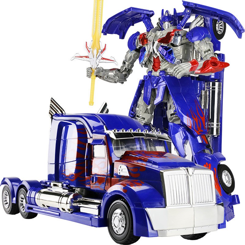 (Siêu to) Robot biến hình ôtô Transformer cao 45cm mẫu Optimus Prime 6699-12D 🌸FREESHIP🌸- đồ chơi trí tuệ cho bé