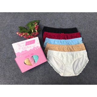 Quần lót cotton phối ren hàng xuất khẩu