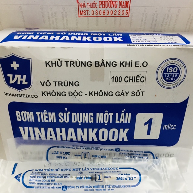 Kim tiêm VINAHANKOOK 1cc rẻ