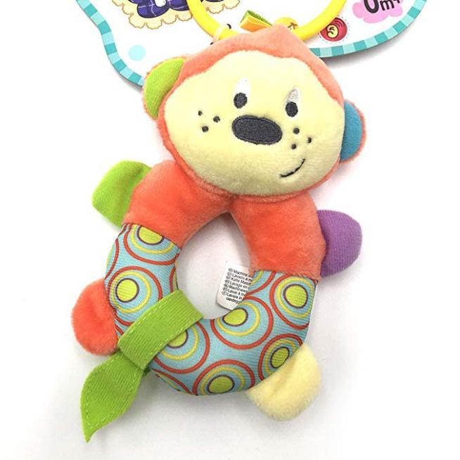Đồ chơi thú bông xúc xắc treo cũi khỉ con 0119 - đồ chơi kích thích thị giác, tư duy màu sắc cho trẻ sơ sinh