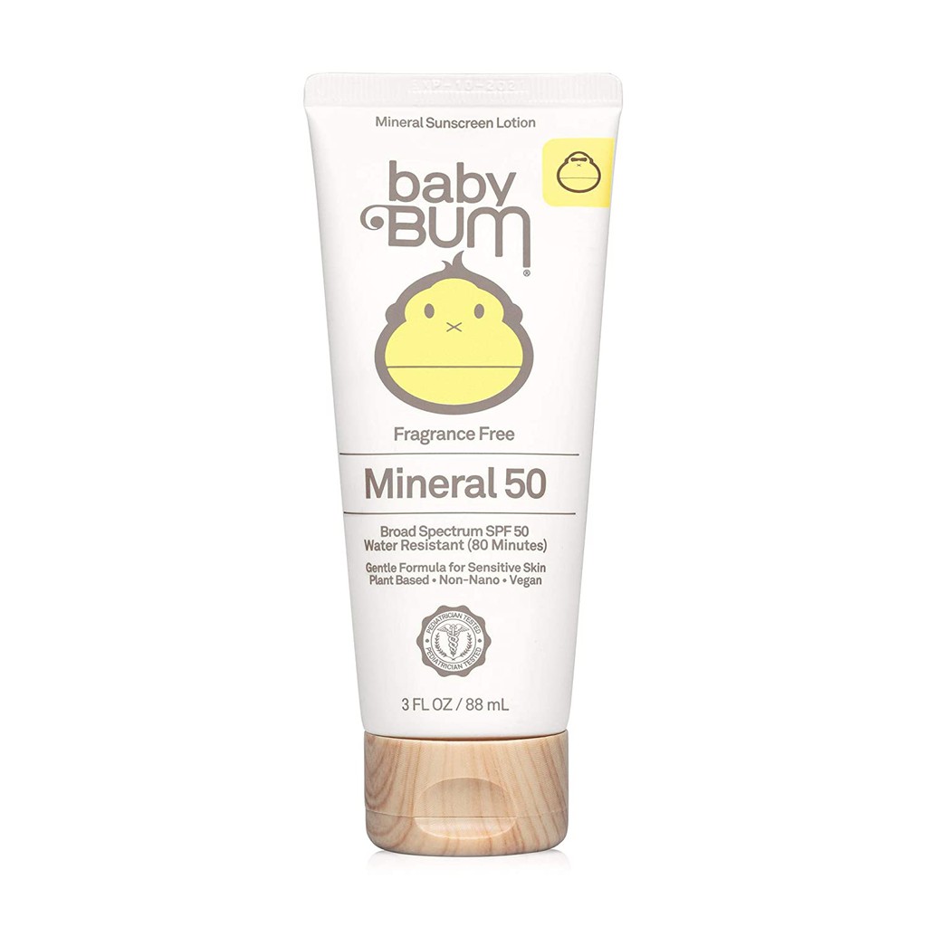 Kem Chống Nắng Baby Bum Không Mùi SPF50/Mineral UVA/UVB Face and Body Protection for Sensitive Skin