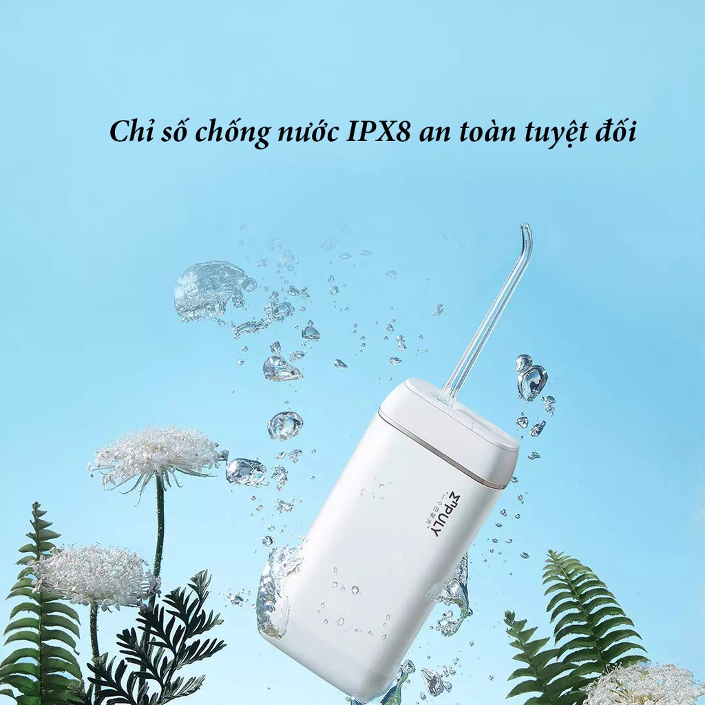 Máy tăm nước mini cầm tay Xiaomi Enpuly M6 Plus chống nước 3 chế độ pin 30 ngày tiện mang đi du lịch công tác vt669