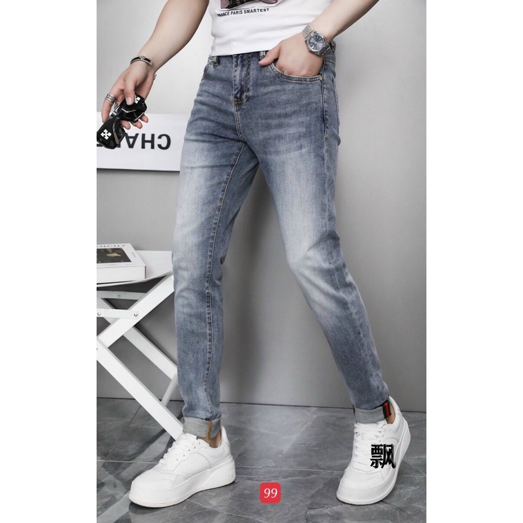 Quần jean nam xanh cao cấp-chất bò co dãn 4 chiều-from chuẫn thời trang Lady-Hn Store88 ms 99