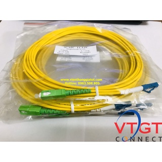 Dây nhảy quang Singlemode chuẩn SC/APC - LC/UPC 3m Simplex