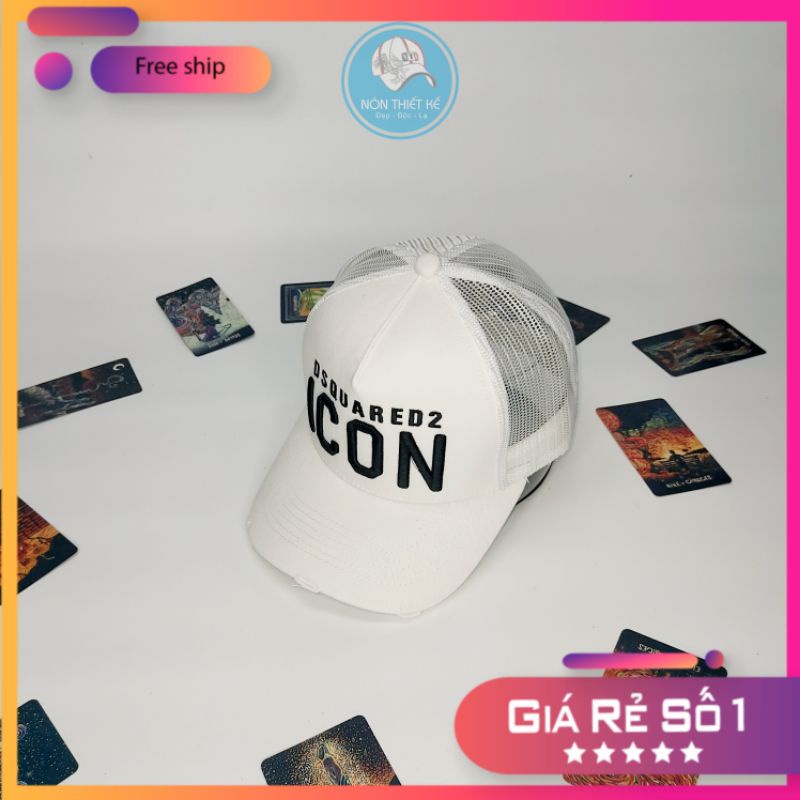Nón kết lưới Mũ lưỡi trai dsq2 icon thời trang cao cấp sang trọng quý phái rẻ đẹp (Nón thiết Kế)