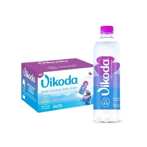 Nước Khoáng Kiềm Thiên Nhiên Vikoda 500ml Thùng 24 chai