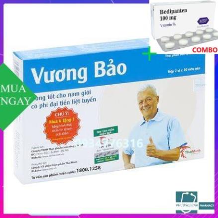 Combo Bedipanten 100mg +  VƯƠNG BẢO HỖ TRỢ U TIỀN LIỆT TUYẾN