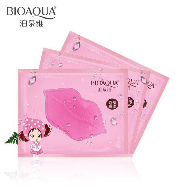 Combo 10 Mặt Nạ Môi Collagen Bioaqua dưỡng ẩm và làm mờ thâm