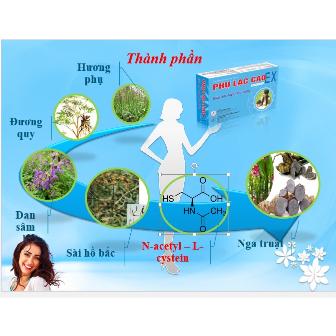 PHỤ LẠC CAO EX - HỘP 180 VIÊN - HỖ TRỢ GIẢM ĐAU BỤNG KINH, RỐI LOẠN KINH NGUYỆT