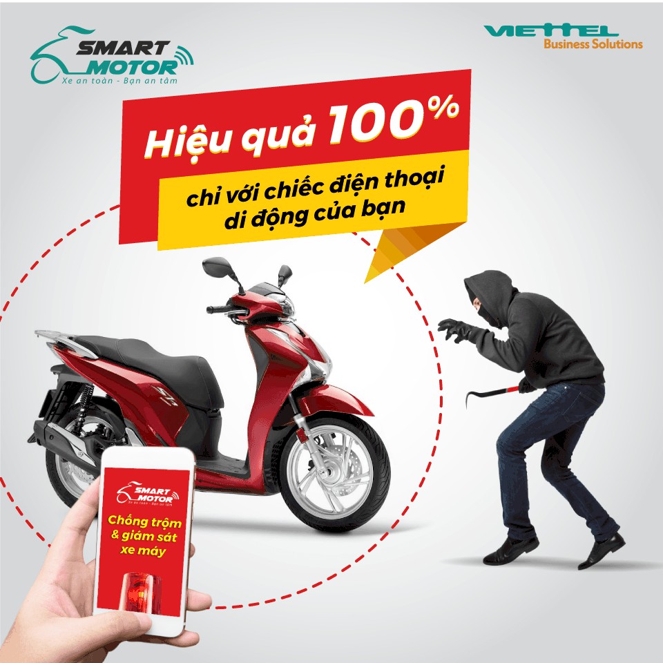 Chống trộm Định vị Xe máy Viettel W1 (Đã bao gồm SIM 1 năm) - SMART MOTOR W1 - thiết bị định vị giá rẻ mới 100%