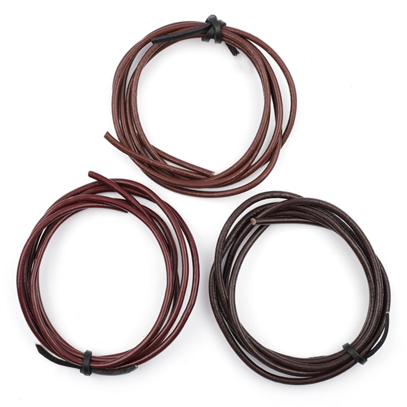 Seng Dây Thừng 4mm Bằng Da Thật Dùng Làm Vòng Tay DIY Đa Năng