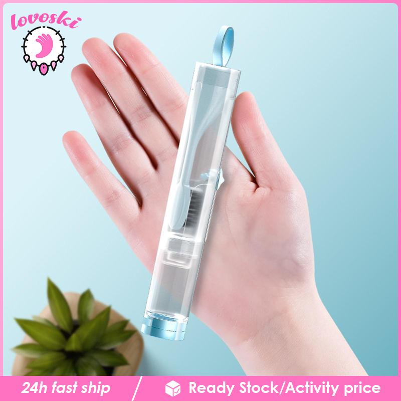 Bàn Chải Đánh Răng Lông Mềm Gấp Lại Được Thiết Kế Một Mảnh Dành Cho Đi Du Lịch