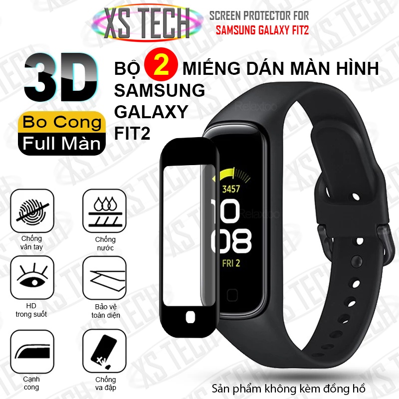 Combo 2 miếng dán màn hình Samsung Galaxy Fit2 SM-R220 3D bo cong full màn hình