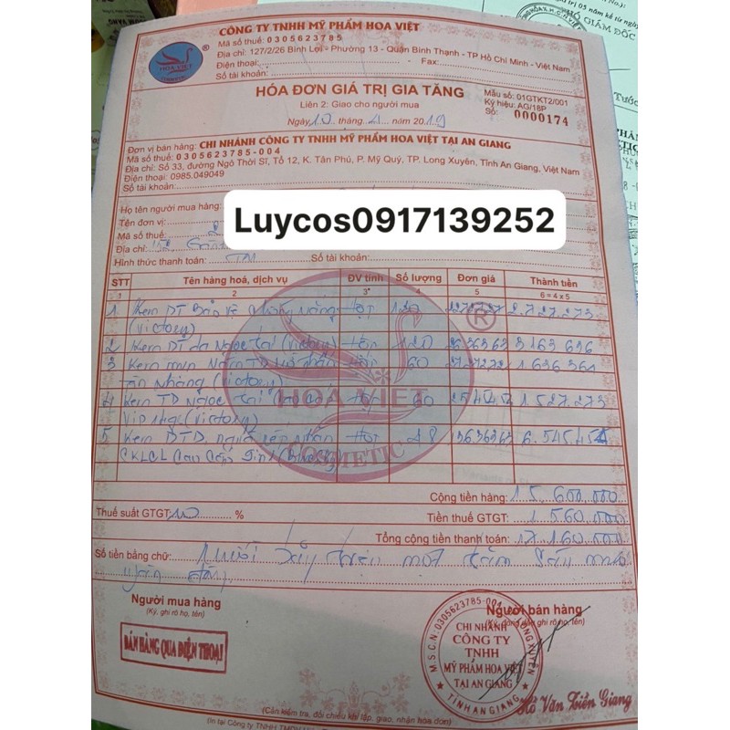 KEM NGỌC TRAI VICTORY HOA VIỆT