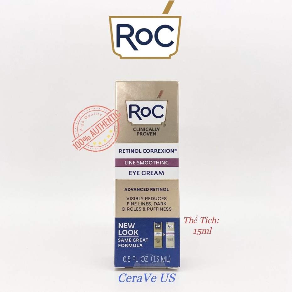 Kem dưỡng vùng mắt ROC RETINOL CORREXION EYE CREAM 15ml