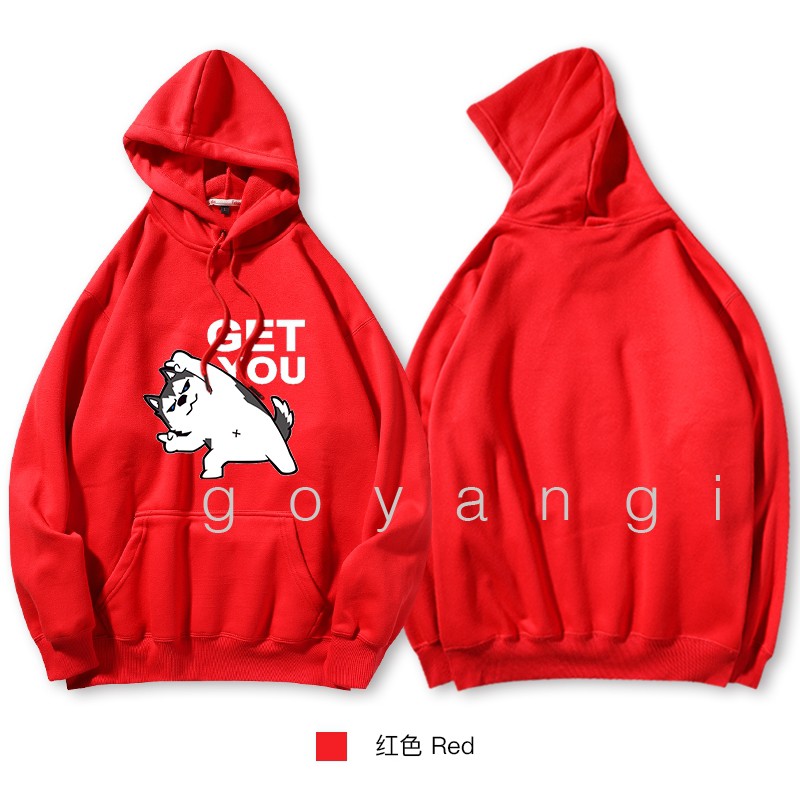 Áo chất  Áo Hoodie Husky ngáo Unisex phong cách Hàn Quốc