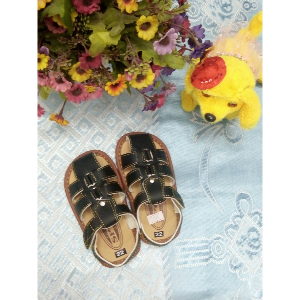 Giày Sandal bộ đội  bé trai G115A