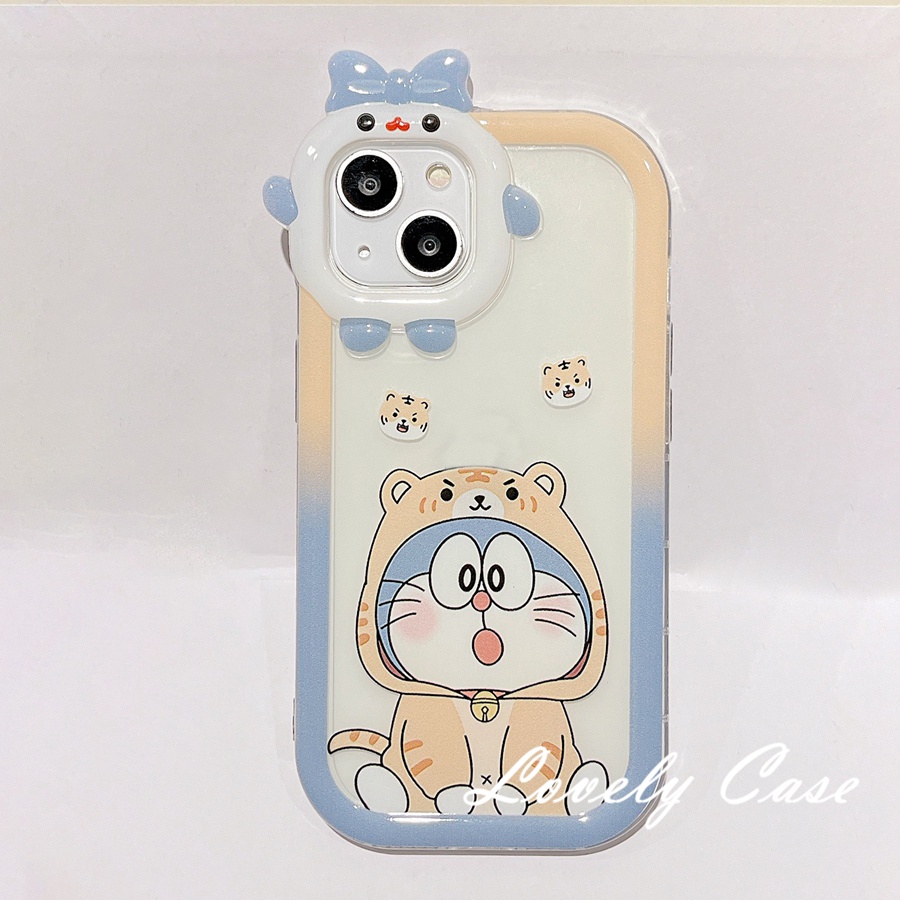 Ốp Điện Thoại Mềm Trong Suốt In Hình Mèo / Nơ Hoạt Hình Cho IPhone 14 13 12 11 Pro Max SE 2020 X Xr Xs Max 8 7 Plus
