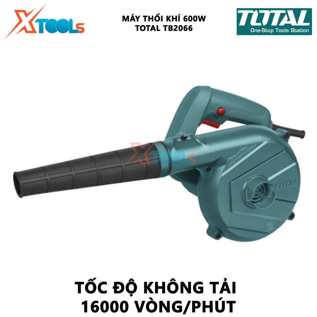 Máy thổi bụi cầm tay Total TB2066 Máy thổi khí Công suất: 600W Tốc độ không tải: 0-16000/phút Tốc độ thổi:0-3.5 m³/phút