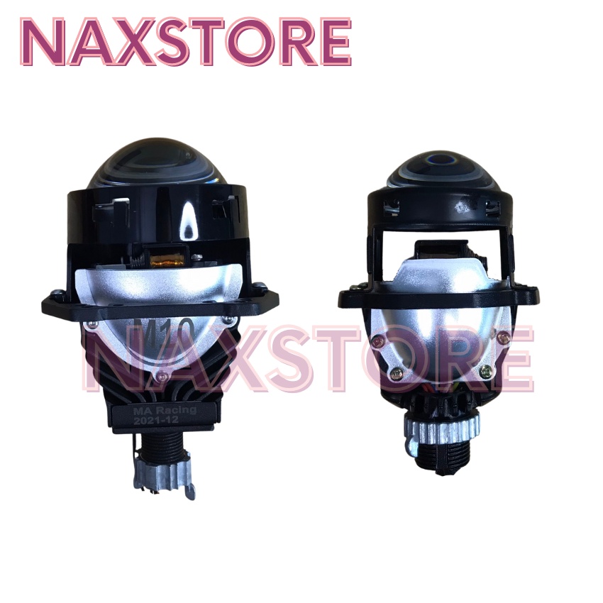 Đèn pha led bi cầu 3.0 siêu sáng lens tím kèm phụ kiện chân đèn H4 H7 H11