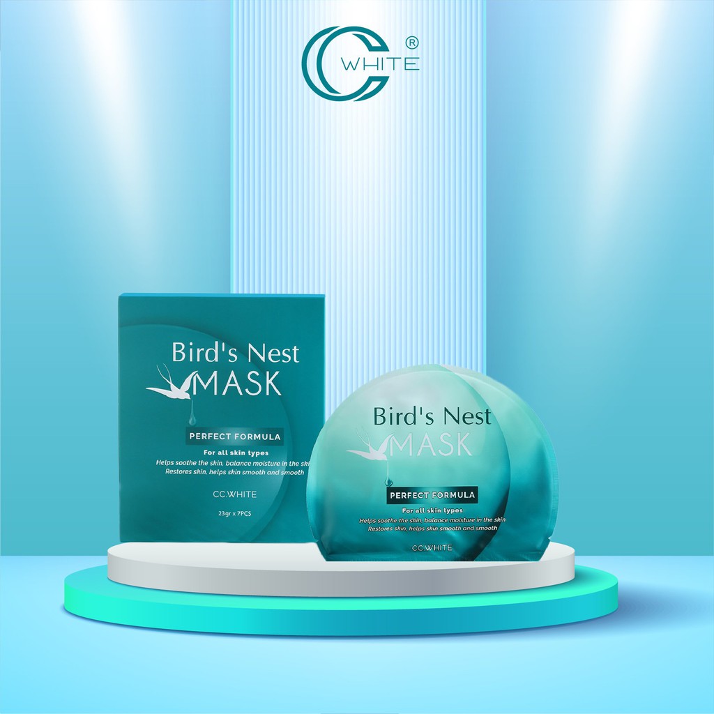 Mặt nạ cấp ẩm tinh chất tổ yến Bird's nest mask, mềm mịn, se khít lỗ chân lông - Lamy Beauty Store