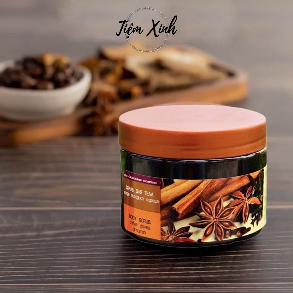 Tẩy Da Chết Quế Hồi Cà Phê Nga và Belarus 380g