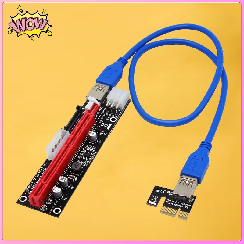 Card Mở Rộng Usb 3.0 Pci-E 1x Sang 16x Cho Lin / Xp / Windows 7 / 8 / 10