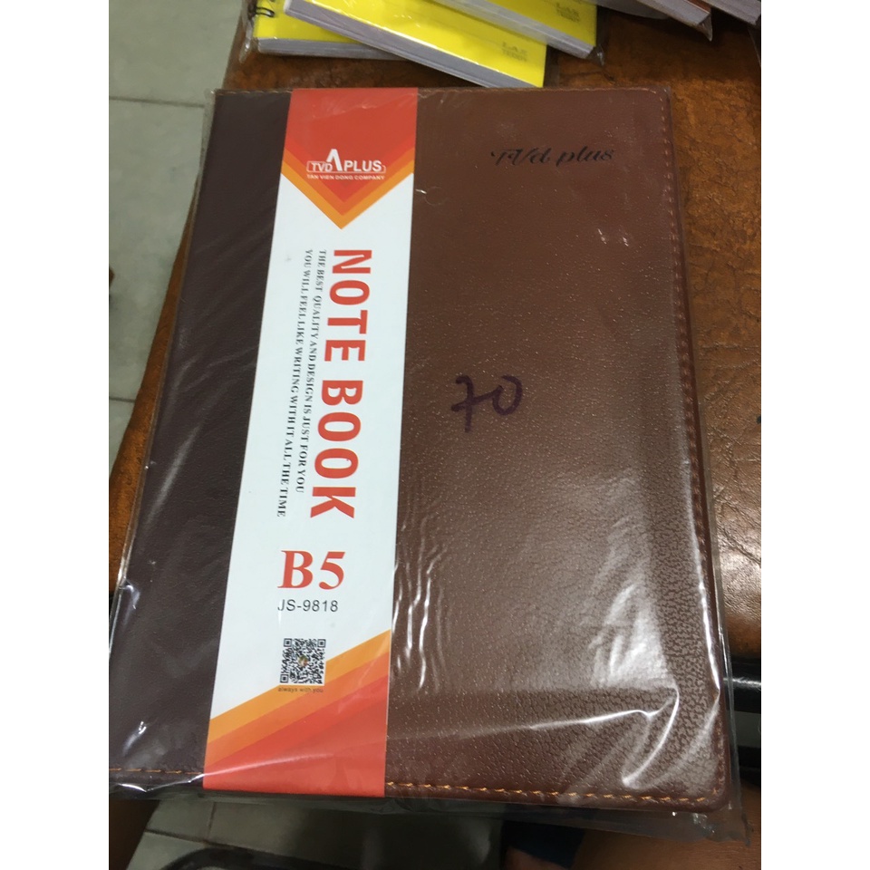 Sổ da cao cấp B5 TVD Plus