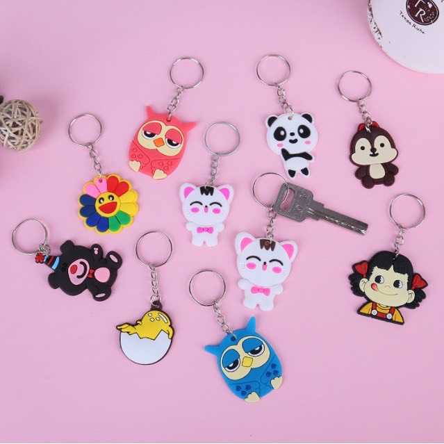 [ QUÀ TẶNG ] Móc Khóa Silicon Hapi Toys - Hoạt Hình Nhiều Mẫu