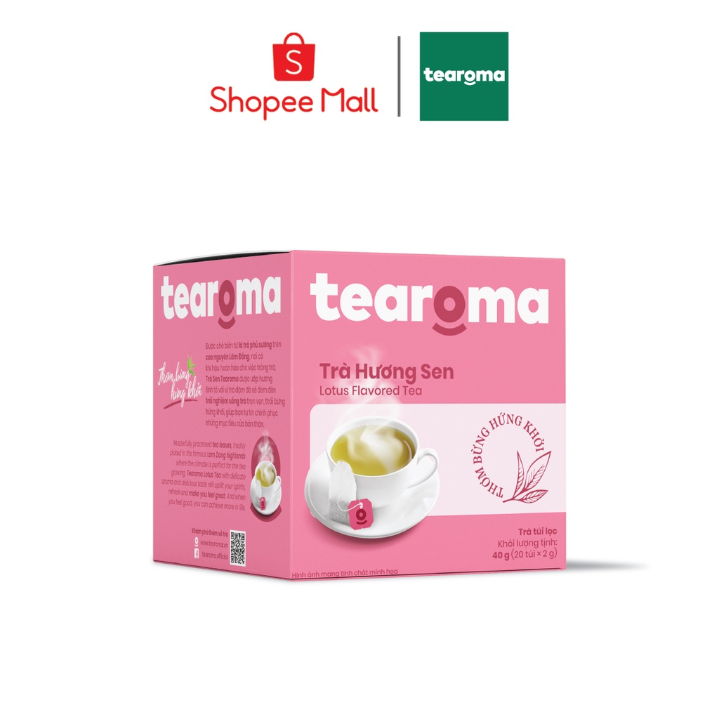 Tearoma Trà Lài túi lọc - 22 gói x 2gr