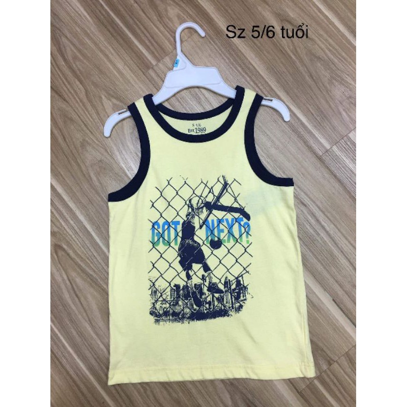 Áo ba lỗ bé trai xuất dư
