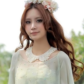 Cổ ÁO Sơ Mi RờI ĐíNh HạT Cho Nữ