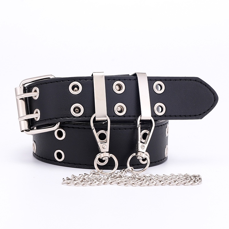 Thắt lưng nữ ulzzang dập 2 lỗ kim loại JeliShop thời trang
