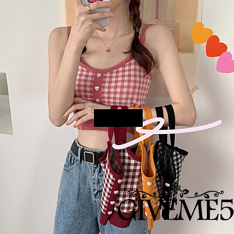 Áo croptop dệt kim cổ tròn màu sắc thời trang cho nữ