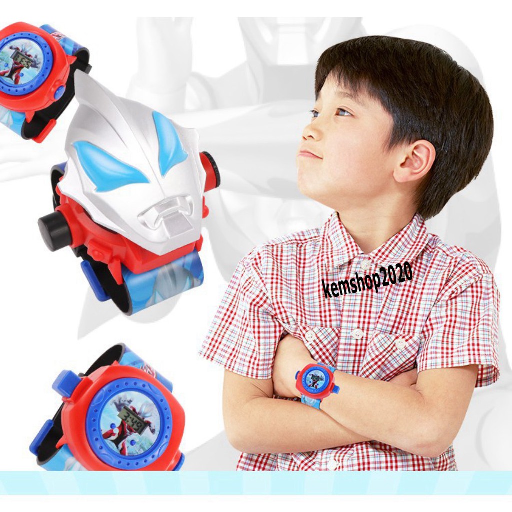 Đồng hồ điện tử chiếu hình 3D cho bé- Đồng hồ chiếu 24 hình ảnh của nhân vật hoạt hình