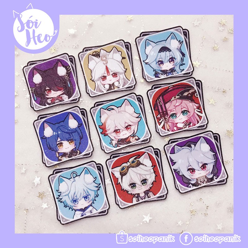 Sticker Hình dán Genshin Impact