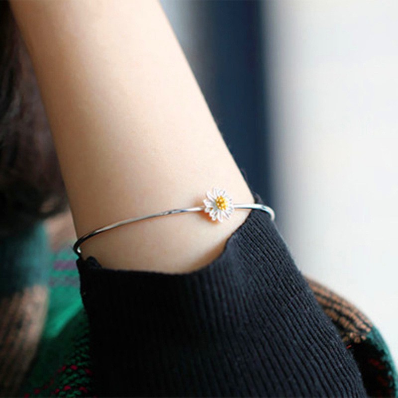 Lắc tay bạc 925 thiết kế hình hoa cúc ANTA Jewelry - ATJ3301