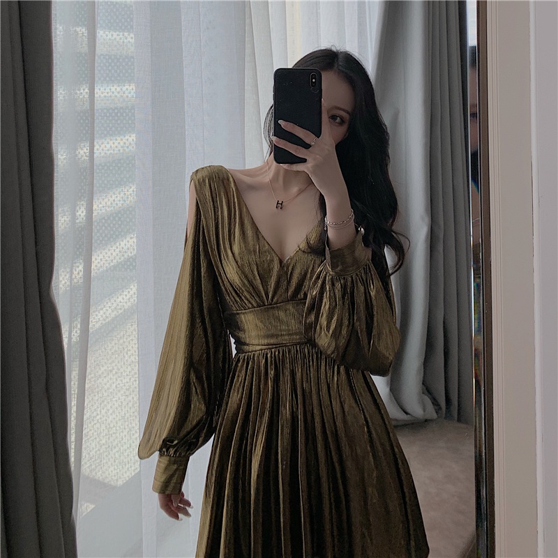 Đầm nữ dáng xòe kiểu tay lỡ Emilyshop