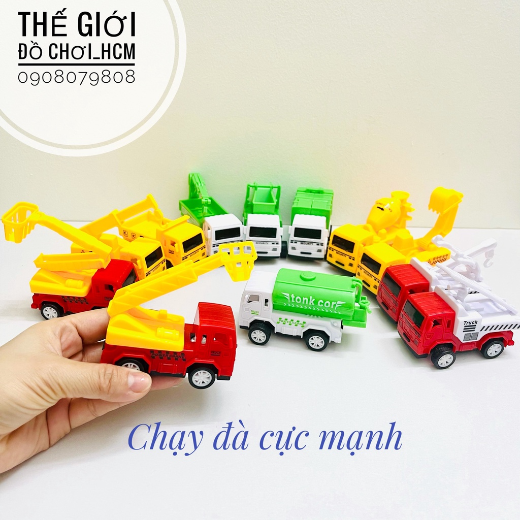 [MẪU MỚI VỀ RẤT ĐẸP] Đồ chơi xe công trình, xe cứu hoả, xe môi trường dành cho bé thích mô hình xe ô tô