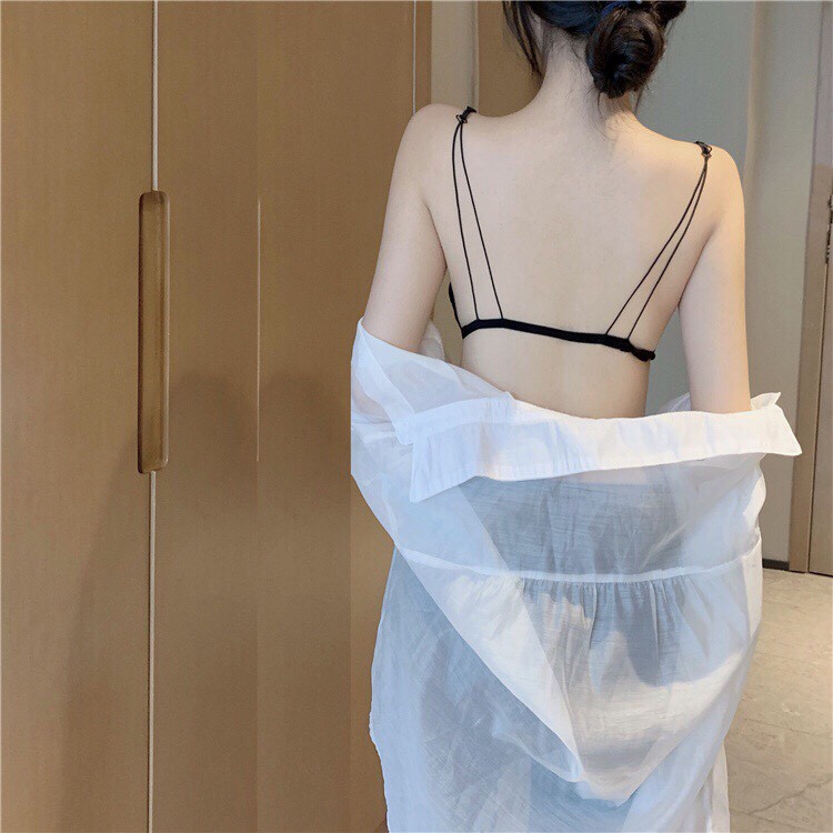Áo Lót Bra - Áo Ngực Bra Cotton Cài Trước 2 Dây Sợi Mảnh Mút Mỏng Mặc Thoải Mái 2099