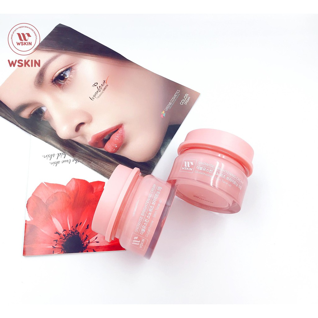 Kem Dưỡng Trắng Da Bật Tông Ban Ngày Wskin Snowise Brightening Cream 50g