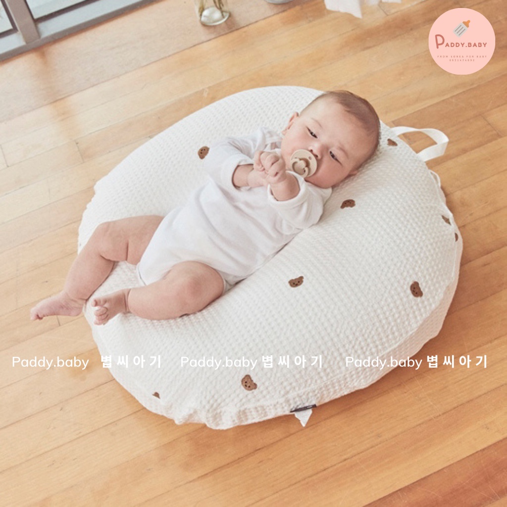 Gối chống trào ngược mẫu Airmesh Rototobebe Hàn Quốc thoáng khí mới nhất cho bé từ sơ sinh - made in Korea