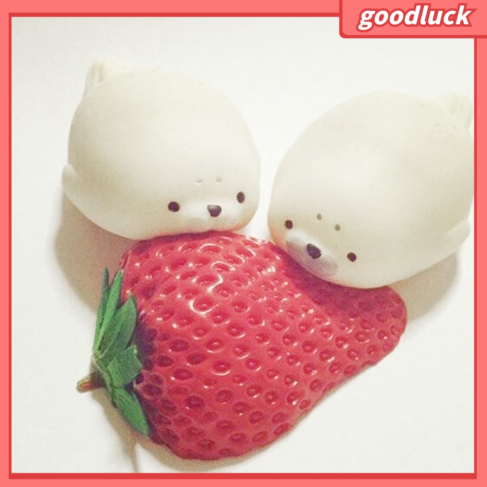 Đồ chơi squishy hình hải cẩu trắng dễ thương giúp giảm căng thẳng