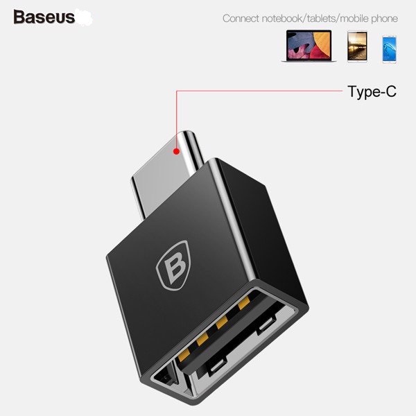 CHÍNH HÃNG Đầu chuyển đổi từ Type C sang USB tốc độ cao Baseus {BẢO HÀNH ĐỔI MỚI}