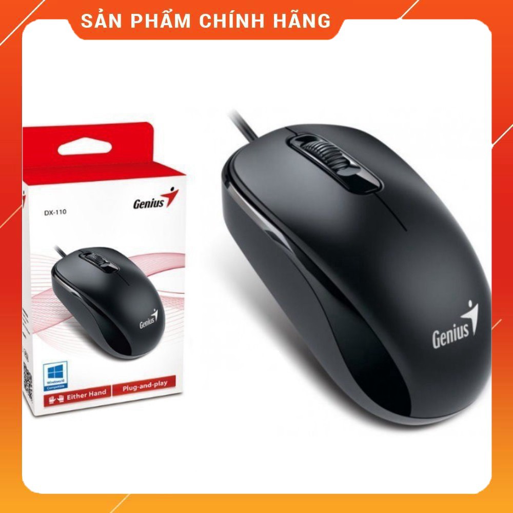 Chuột có dây Genius DX110, DX120 chính hãng sử dụng đầu USB, thiết kế tinh xảo sắc nét từng milimet